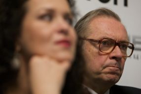 Kshishtof Zanussi and Ruslana Pisanka