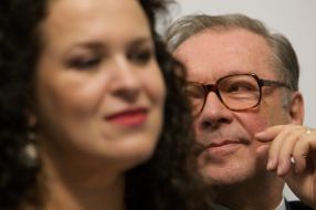 Kshishtof Zanussi and Ruslana Pisanka
