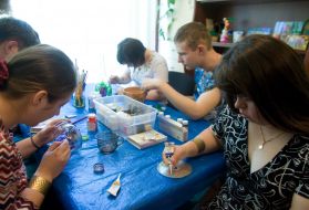 Foster child of  charitable center draws