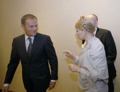 Yuliya Timoshenko and Donald Tusk