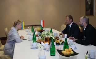 Yuliya Timoshenko and Donald Tusk
