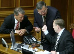 Ivan Kirilenko, Anatoliy Gritsenko and Aleksandr Lavrinovich