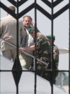 Константин Затулин в аэропорту в Симферополе