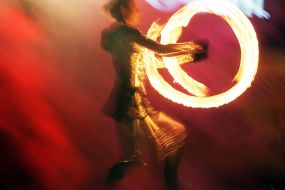 Участница фестиваля огня ”Kiev FIRE Fest-2009”