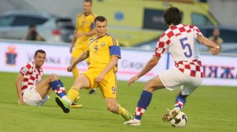 Darijo Srna, Ruslan Rotan and Vedran Corluka