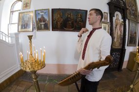 Participant of the ”Kobza-player Trinity” festival