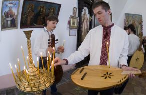 Participant of the ”Kobza-player Trinity” festival