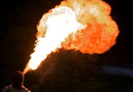 Участник фестиваля огня ”Kiev FIRE Fest-2009”