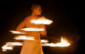 Участница фестиваля огня ”Kiev FIRE Fest-2009”