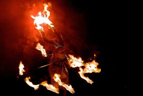 Участница фестиваля огня ”Kiev FIRE Fest-2009”