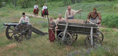 Актеры на съемочной площадке