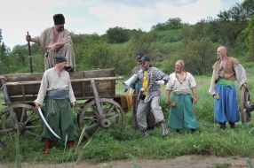 Актеры на съемочной площадке