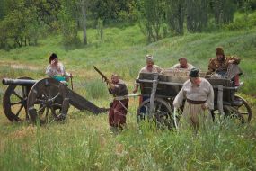 Актеры на съемочной площадке