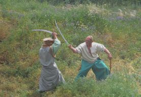 Актеры на съемочной площадке