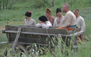 Актеры на съемочной площадке