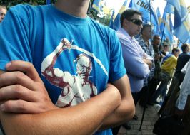 Allukrainian Association ”Svoboda” supporter