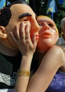 Yuliya Timoshenko and Vladimir Putin