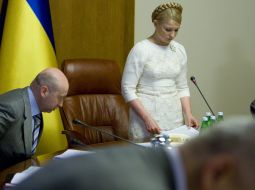 Yuliya Timoshenko and Aleksandr Turchinov