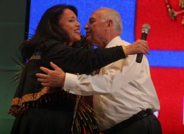 Viktor Chernomyrdin and Nadezhda Babkina