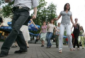 Dancing lessons at the Podol
