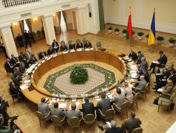 Ceremony of signing of the Ukrainian-Byelorussian agreements