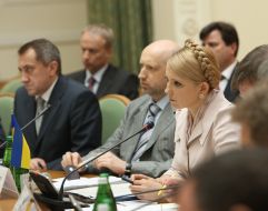 Aleksandr Turchinov, Bogdan Danilishyn and Yulia Timoshenko