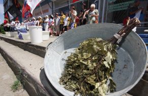 Акція протесту проти відключення гарячої води