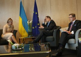 Хавьер Солана и  Юлия Тимошенко