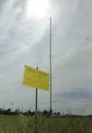 Plate with inscription: ”Blockaded zone”