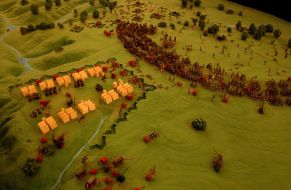 Poltava’s battle field model fragment