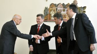 Viktor Yushchenko and Giorgio Napolitano