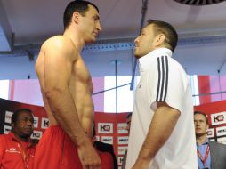 Vladimir Klichko and Ruslan Chagaev