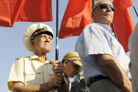 The mass meeting participants