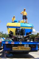 Ukrainian command’s mechanics on a bolide
