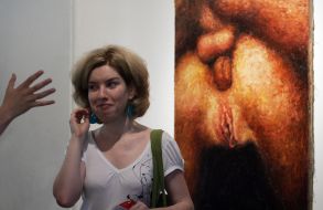 Visitor of exhibition