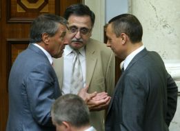 Ivan Kirilenko, Yuriy Klyuchkovsky and Nikolay Martynenko