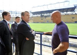 Viktor Yushchenko, Yury Pavlenko, Arsen Avakov and Aleksandr Yaroslavsky