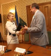 Yuliya Timoshenko and Miroslav Senik
