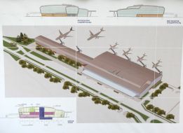 Model-draft of new terminal of the International air-port of «Lvov»