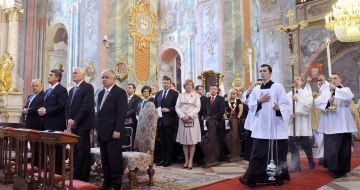 Stanislav Shushkevich, Lech Kaczynski, Viktor Yushchenko and Valdas Adamkus