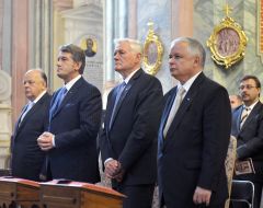 Stanislav Shushkevich, Lech Kaczynski, Viktor Yushchenko and Valdas Adamkus