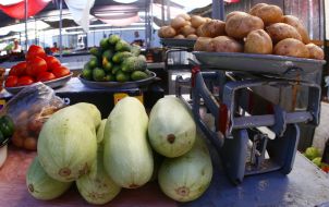 Vegetables at the market