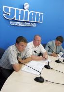 Pavel Portyanko, Roman Denisyuk and Yaroslav Grizodub