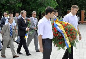 Viktor Yushchenko, Mustafa Dzhemilyov and Anatoliy Gritsenko