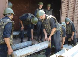 Вывоз остатков боеприпасов