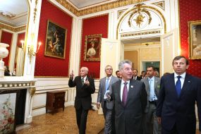 Visit of the President of Austria to the Potocky Palace