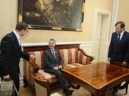 Visit of the President of Austria to the Potocky Palace