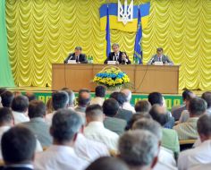 Georgiy Filipchuk, Viktor Yushchenko and Aleksandr Shlapak