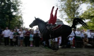 Cossack executes trick