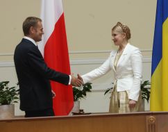 Yuliya Timoshenko and Donald Tusk